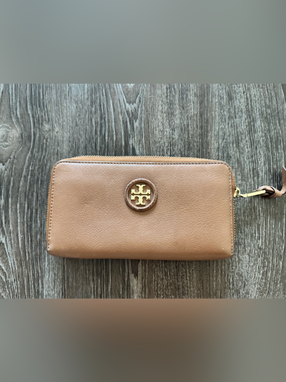 Tory Burch Brown Leather Wallet